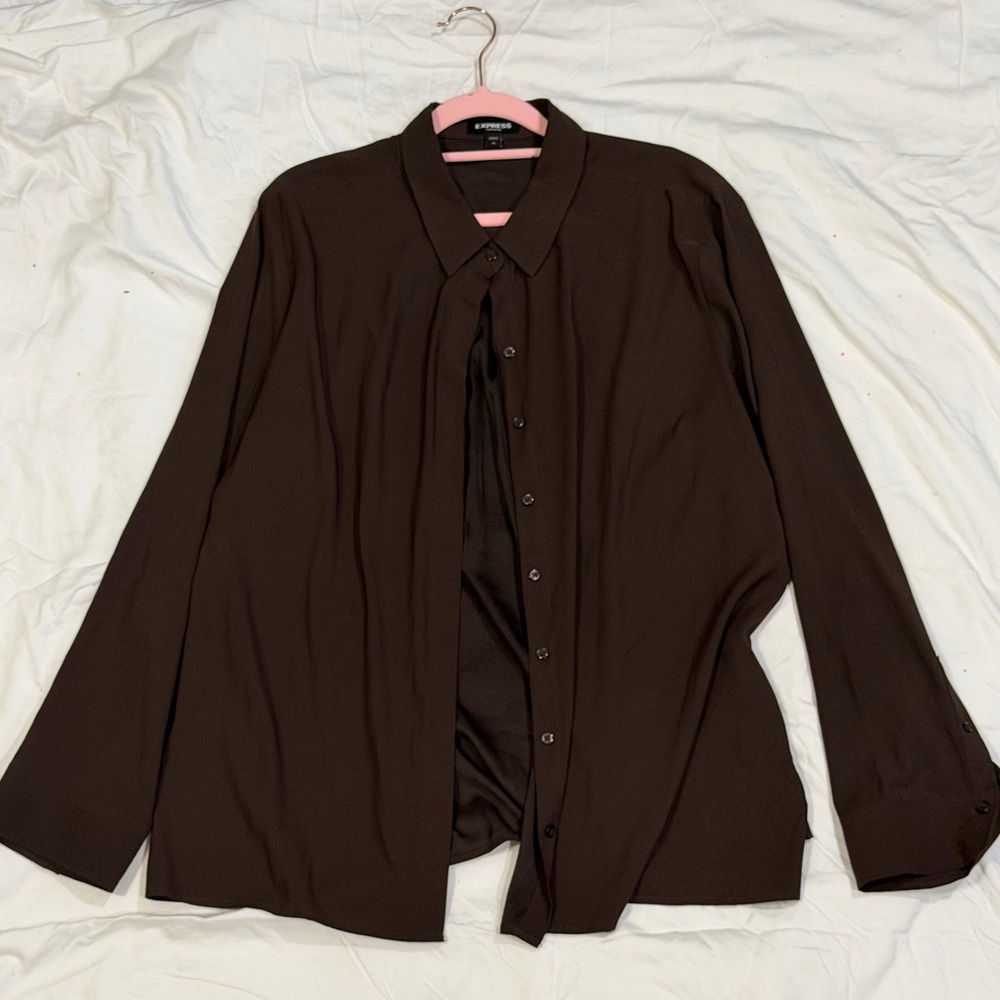 Express Women's Brown Blouse